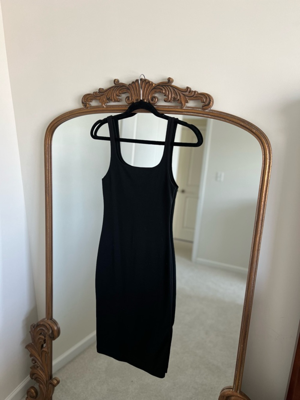 Zara Black Tank Bodycon Dress